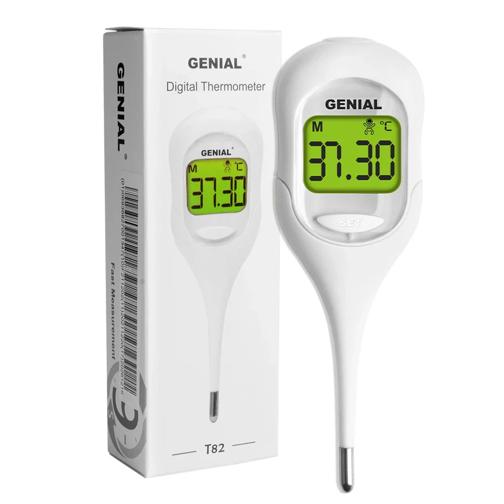 8-Sec Fast Digital Oral Thermometer – Accurate Fever Measurement for Adults, Kids, and Babies