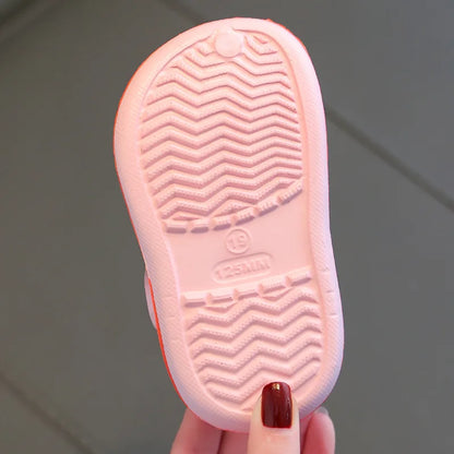 Kids Cartoon Summer Sandals - Soft Flat Heel Garden Shoes for Boys & Girls