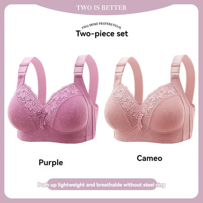 Women’s Lace Deep V Ultra-Thin Bralette – Sexy Sheer Lingerie Top Plus Size Comfortable Everyday Bra