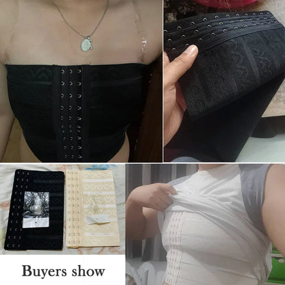 Tube FTM Trans Binder – Ultra Flat Chest Binder for Transboys, Tomboys, Big Breasts, Strapless Front for Women & Men