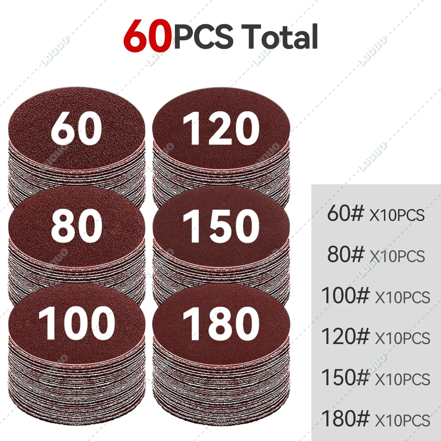 Car Detailing Sandpaper Discs – Hook & Loop Polishing Pads for Headlight Restoration, Metal & Wood Sanding, Auto Surface Finishing Sheets