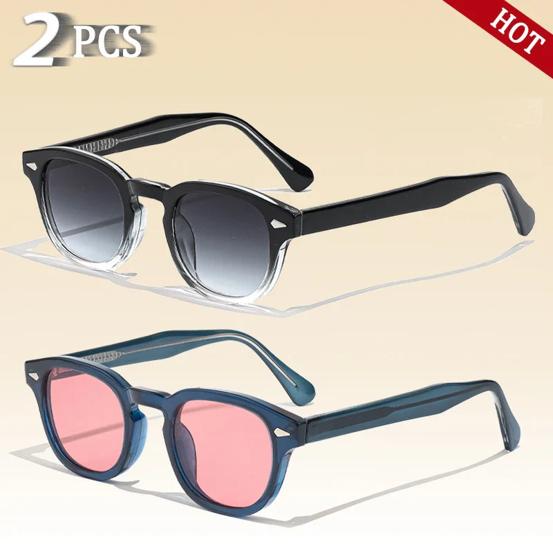 CATERSIDE Retro Small Circular Sunglasses — Luxury Punk Design Shades for Men & Women, Business & Party UV400 Eyewear