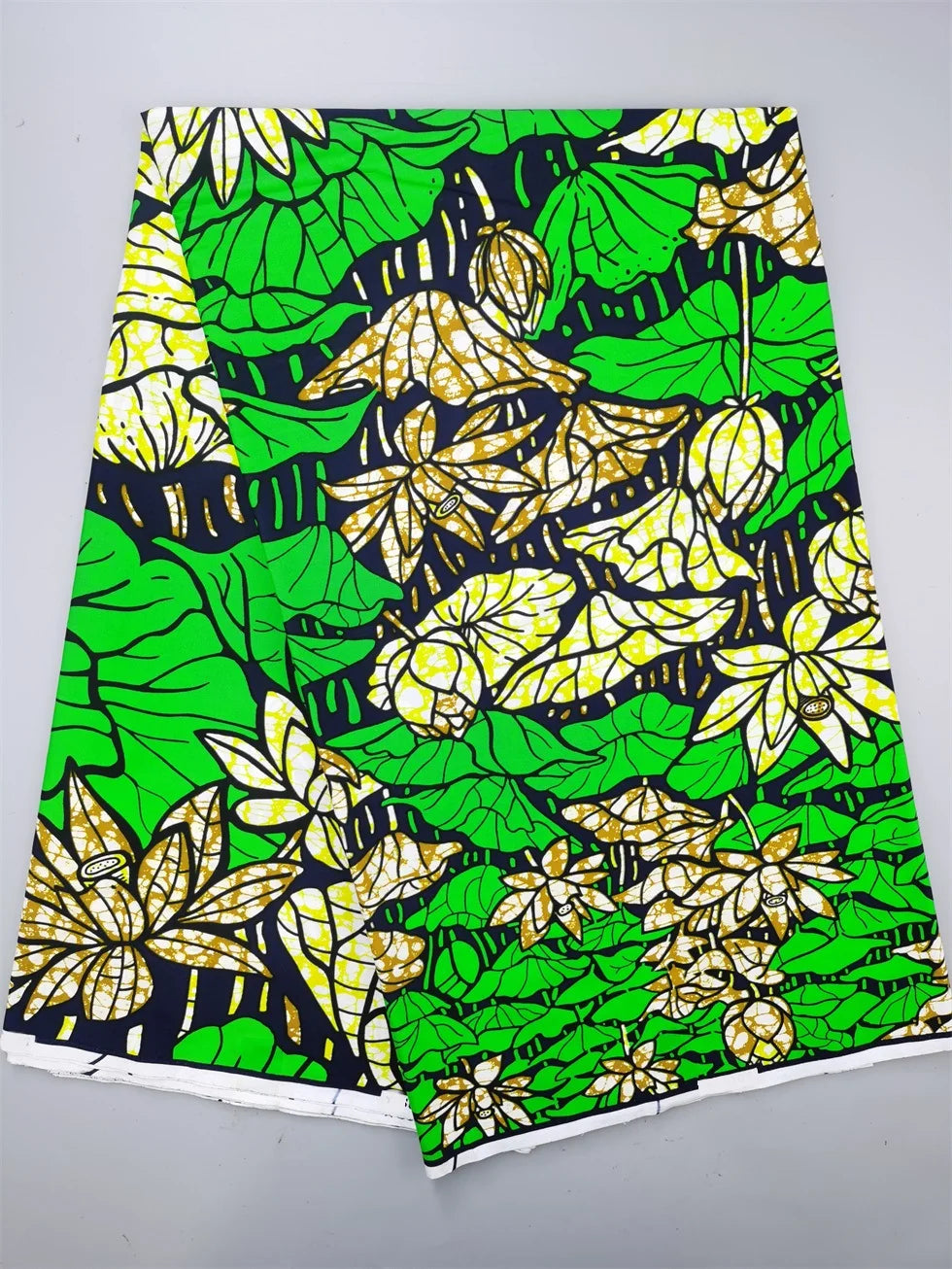 New Nigerian African Wax Fabric - 100% Cotton Real Wax Ankara Print High Quality Original Pagne Material