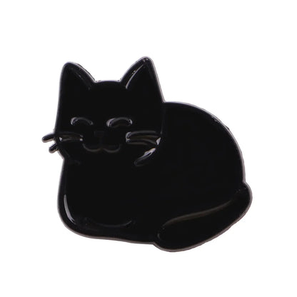 Cute Cat Enamel Pin — Cartoon Animal Lapel Brooch for Backpacks, Cosplay & Kids Gifts