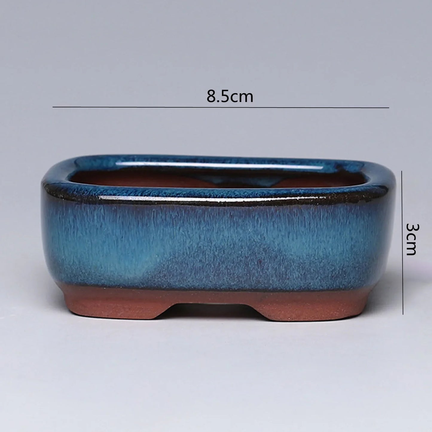 Ceramic Round Plant Pot - Succulent & Orchid Planter with Drainage Holes for Indoor & Outdoor Decor