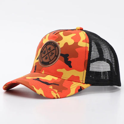 Unisex Cotton Mesh Trucker Hat - Multi Color Casual Summer Baseball Cap for Men & Women