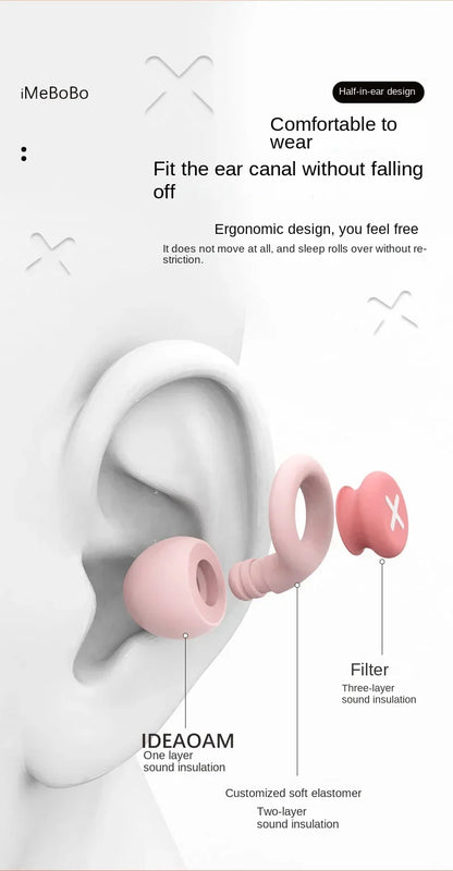 New Silicone Earplugs for Sleep – Soft Noise Cancelling, Soundproof Foam with Slow Rebound Protection