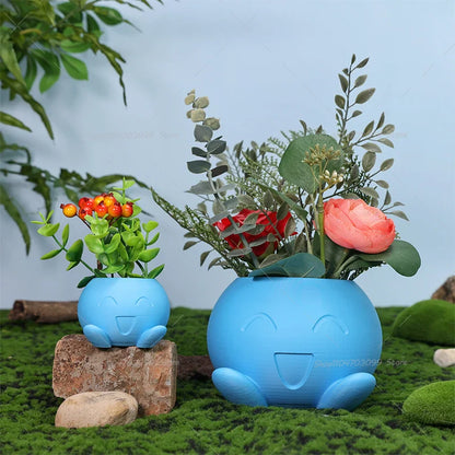 3D Printed Anime Pokémon Oddish Figure – Flowerpot for Dried or Artificial Flowers, Decorative Ornament