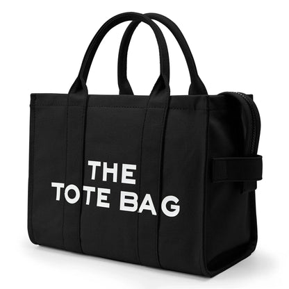THE TOTE BAG — Designer Fashion Canvas Handbag for Women, Adjustable Shoulder & Crossbody Strap, Large Capacity
