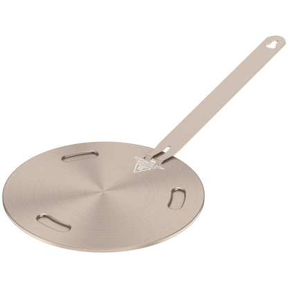 Portable Heat Conduction Plate for Gas Stove - Stainless Steel Induction Adapter with Removable Handle