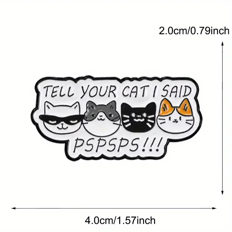 Cute Black Cat Enamel Pin – Tiny Cartoon Animal Metal Brooch Badge Jewelry Accessory Gift
