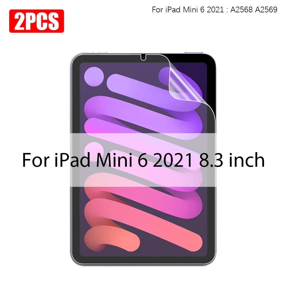 2PCS Paper-Like Screen Protector for iPad (10th Gen, Pro 11/12.9, Air 5/4, Mini 6, 7-9th Gen)