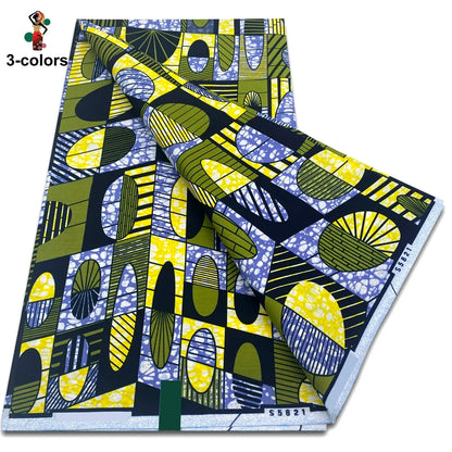 2026 Original African Wax Print Fabric - 100% Cotton Nigerian Ankara Batik Soft Pagne Material
