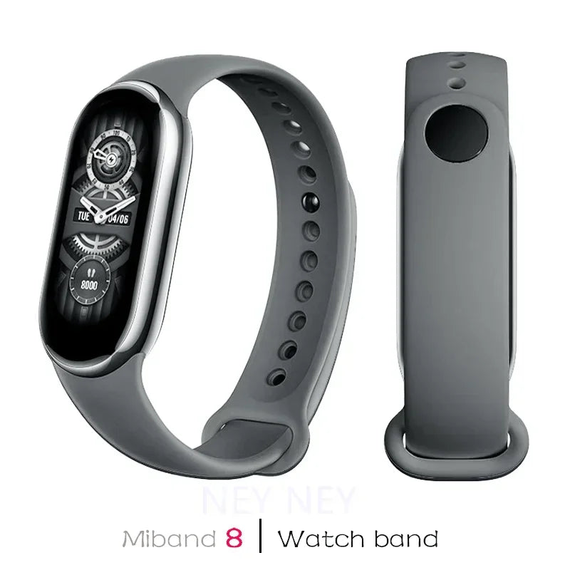 Waterproof Silicone Sport Strap for Xiaomi Mi Band 8/9 NFC – Replacement Smartwatch Bracelet