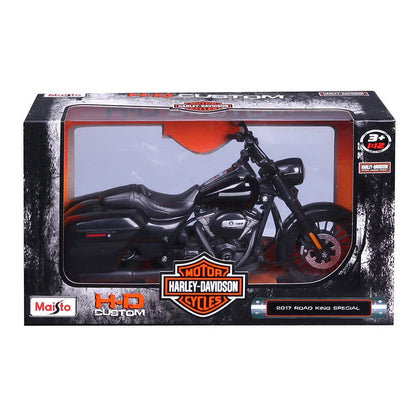 Maisto 1:12 Harley Davidson 2017 Road King Special – Classic Die-Cast Motorcycle Model Collectible Toy Gift