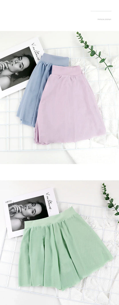 Women’s Dance & Yoga Shorts – Skirted Sport Pants for Ballet, Training, Jogging, Running & Fitness