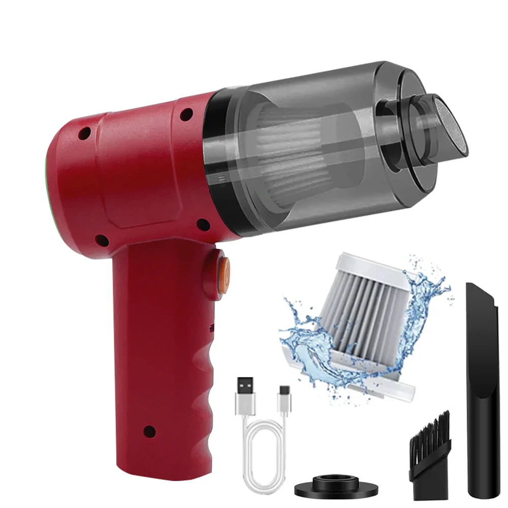 15000PA Handheld Cordless Vacuum – High-Power Compressed Air Dust Collector & Mini Car Cleaner