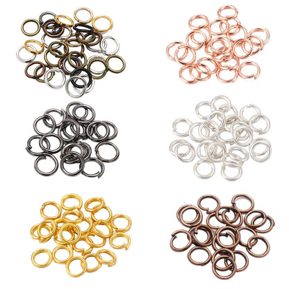 DIY Jewelry Jump Rings - 50-200pcs Split Ring Connectors 3-20mm for Handmade Accessories and Craft Making Supplies