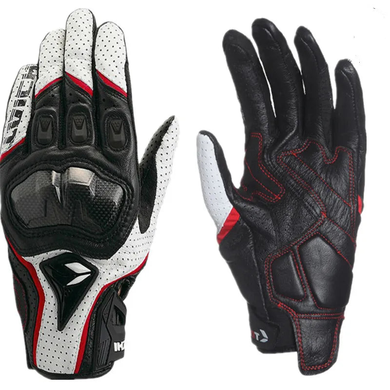 Genuine Leather Motorcycle Gloves – Men's Motocross Racing Gloves RST390/391 – Spring and Autumn Touch Screen Guantes Moto