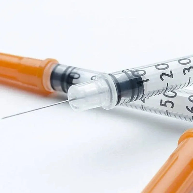 40/80PCS Disposable Veterinary Syringes - Sterile Insulin Needles for Pet & Animal Use