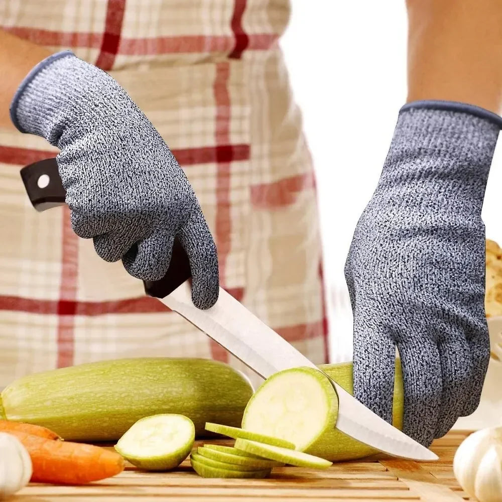 HPPE Level 5 Safety Gloves – High-Strength Anti-Cut and Anti-Scratch for Industry, Kitchen, and Gardening – Multi-Purpose Glass Cutting Protection