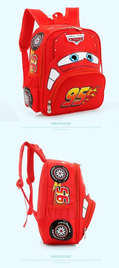 Hot Kindergarten Cartoon 3D Car Travel Backpack – Waterproof Boys Backpack for Kids 2-5 Years Old