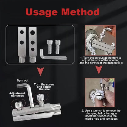 Broken Wire & Bolt Extractor Tool – Tap, Screw, and Plumbing Repair for 4/6 Point Bolts