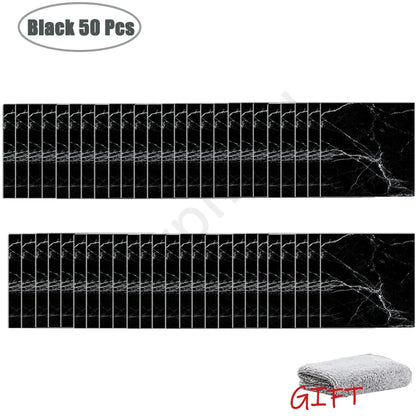 PVC Marble Wall & Floor Stickers - Waterproof Self-Adhesive Tile Decor for Kitchen & Bathroom