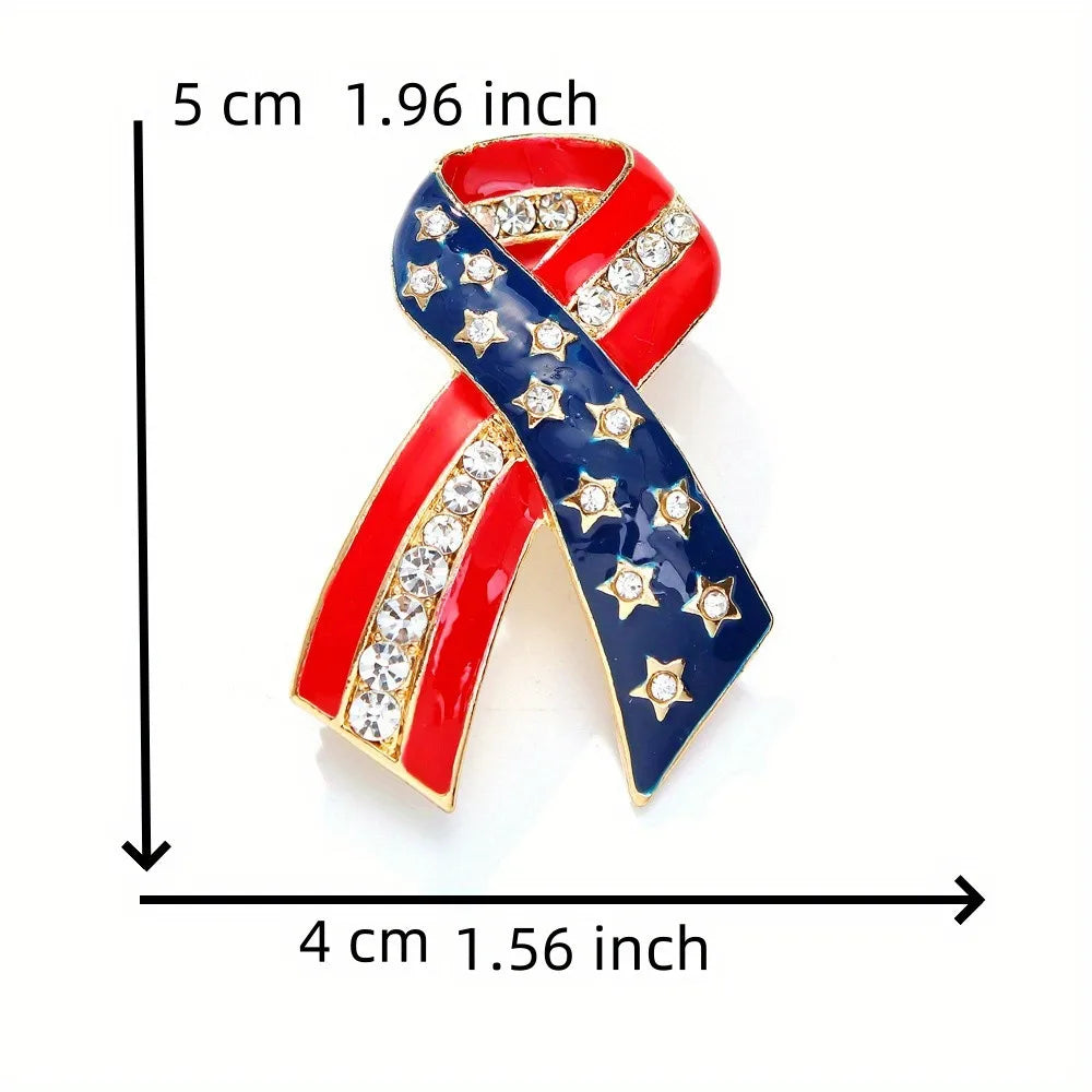 Hot Selling Trump America Flag Brooch – High-Quality Patriotic Pin Badge