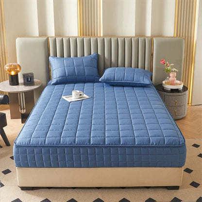 All-Inclusive Zipper Mattress Cover - Thick Quilted Fitted Mattress Protector Pad with Customized Sizes