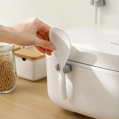 Silicone Rice Spoon Holder — Wall-Mounted Kitchen Storage Rack & Cooker Spoon Placement Shelf