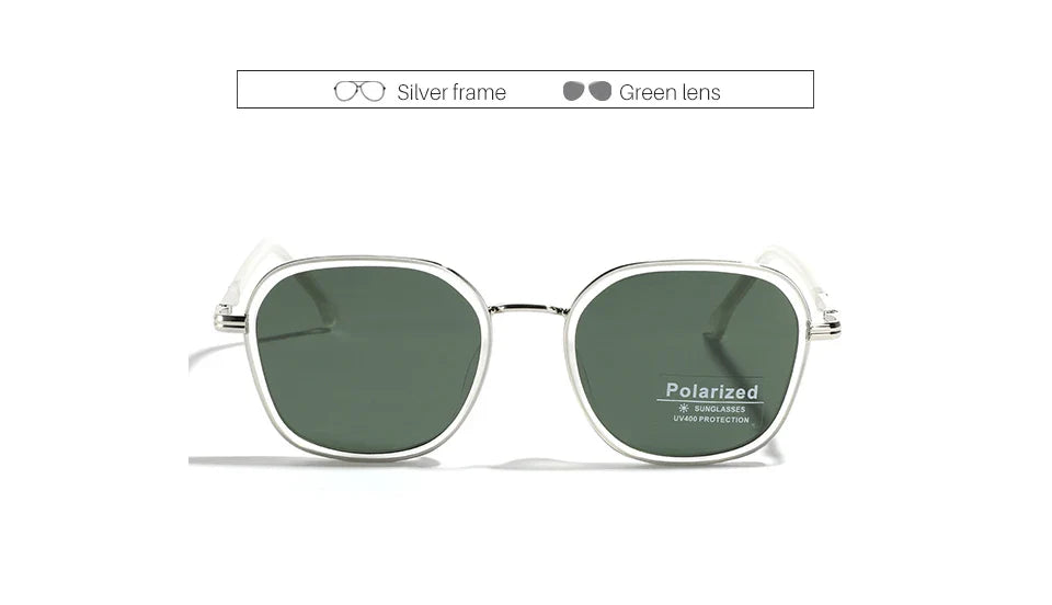OVZA TR90 Polarized Sunglasses – Fashion Square Frame Driving Glasses for Men & Women S2074