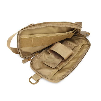 Tactical IWB Concealment Pistol Pouch - MOLLE Shoulder Strap Gun Holster for Glock 17/19, 1911, Taurus G2C, HK USP