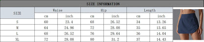 Outdoor Sports High Waist Yoga Skirt — Breathable Badminton Tennis Active Fitness Athletic Short Skirt