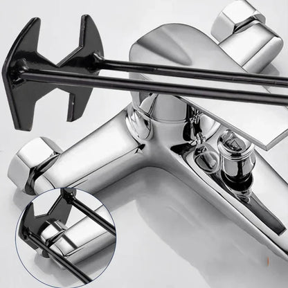 Household Plumbing Repair Tool Set – Flume Sink Wrench, Faucet Key & Hexagon Pipe Wrench (4-Claw Bathroom Tools)