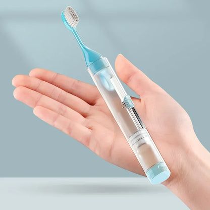 Portable Folding Toothbrush Set: Creative Travel Tooth Clean Tools - Holds Toothpaste, Convenient On-the-Go Dental Care