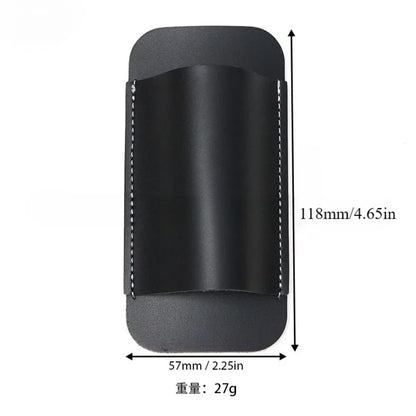 Retro Leather Knife Sheath – Horizontal Belt Carry Pocket Knife Holster, Durable Men’s EDC Knife Holder Case