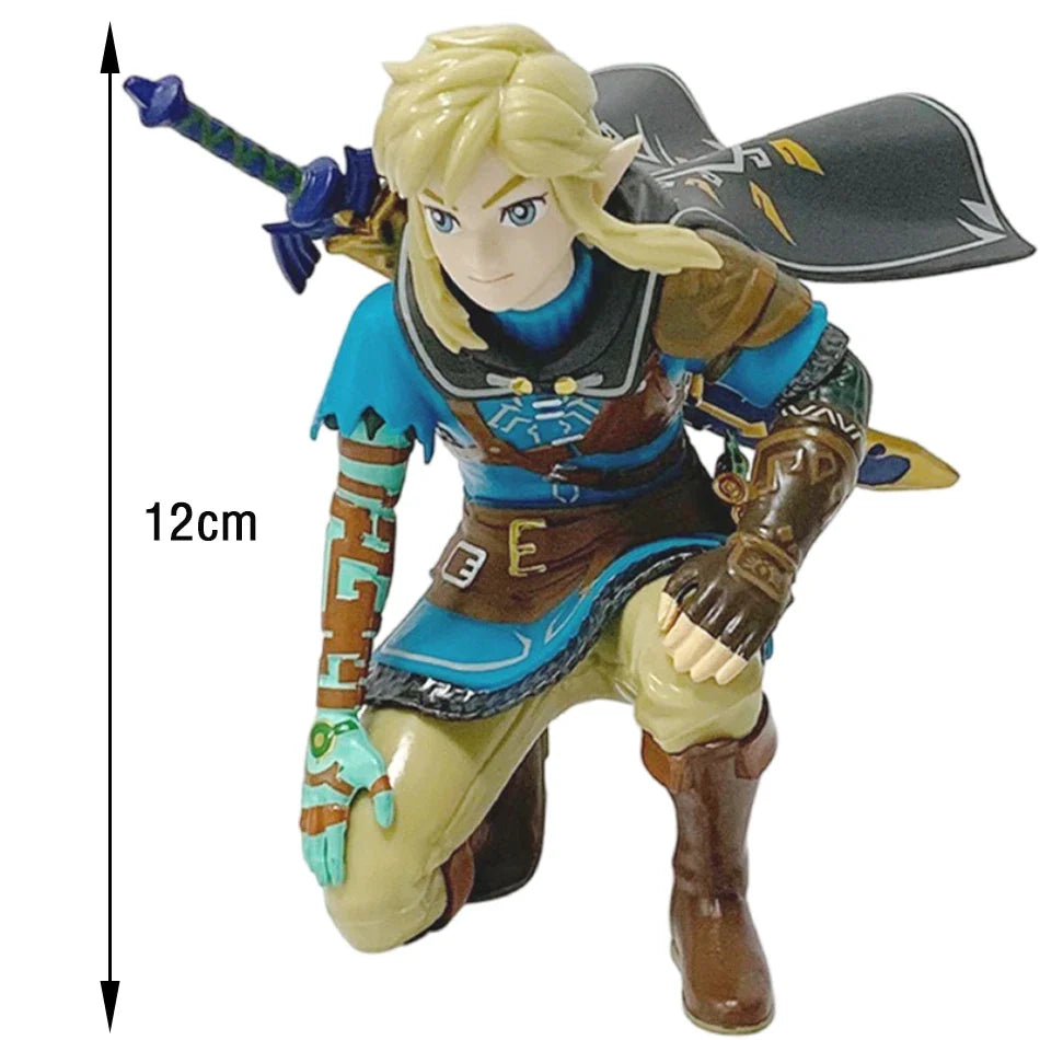 12cm Legend of Zelda Link Squatting Statue – PVC Anime Figure for Gaming Collectibles & Gifts