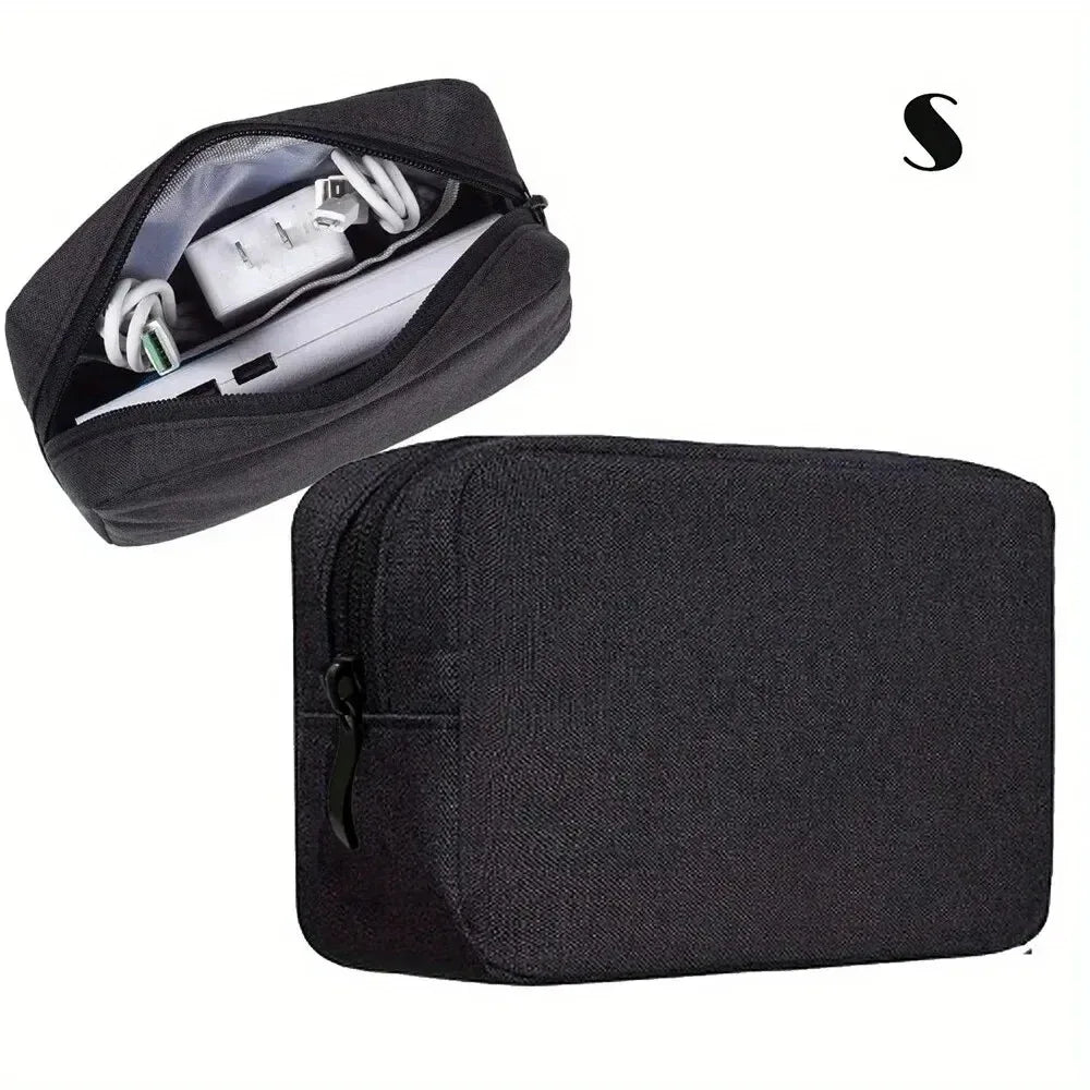 Digital Portable Organizer Case – Travel Storage Bag for Headphones, Chargers, USB Cables & Accessories