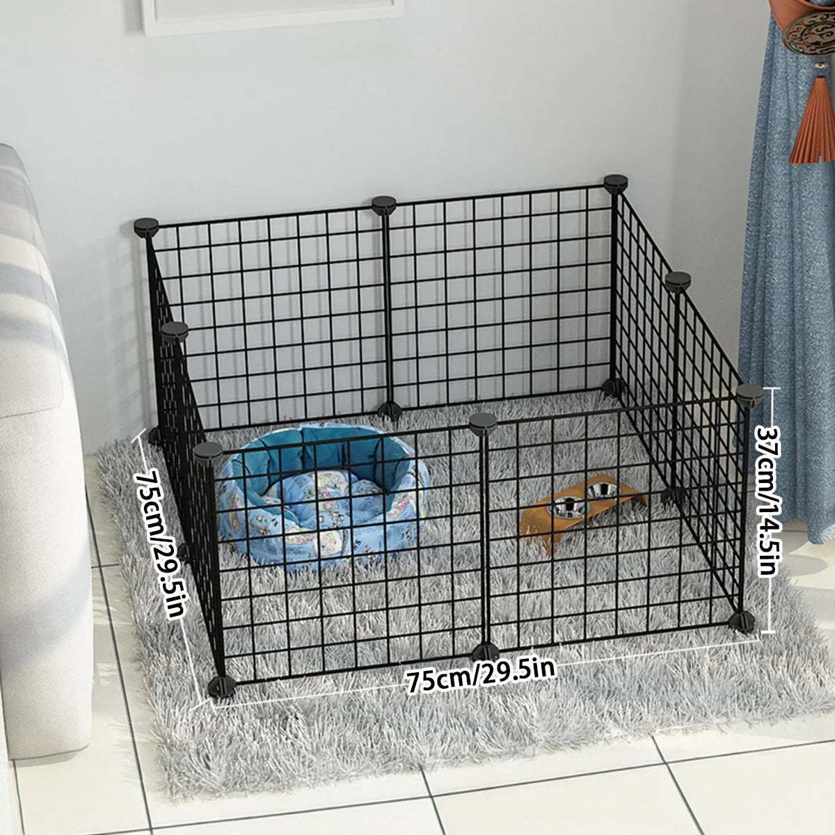 Indoor Dog Cage Wire Mesh Fence – Teddy Pet Escape Barrier