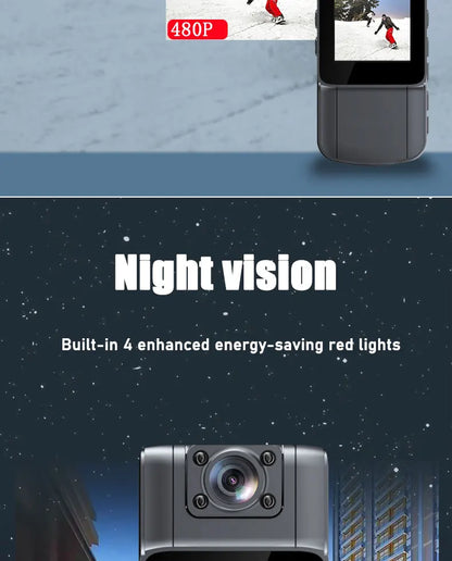 JOZUZE B23 1080P HD Mini Camera — Portable Digital Video Recorder with Infrared Night Vision, BodyCam & Small Bike Camcorder