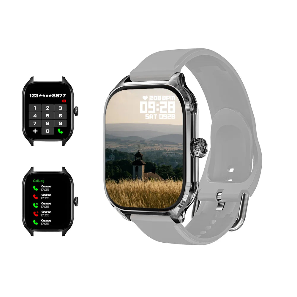 LAXASFIT H9 Promax Smartwatch – Bluetooth Call Answering, Heart Rate & SpO2 Monitoring, Calorie Tracking Fitness Watch
