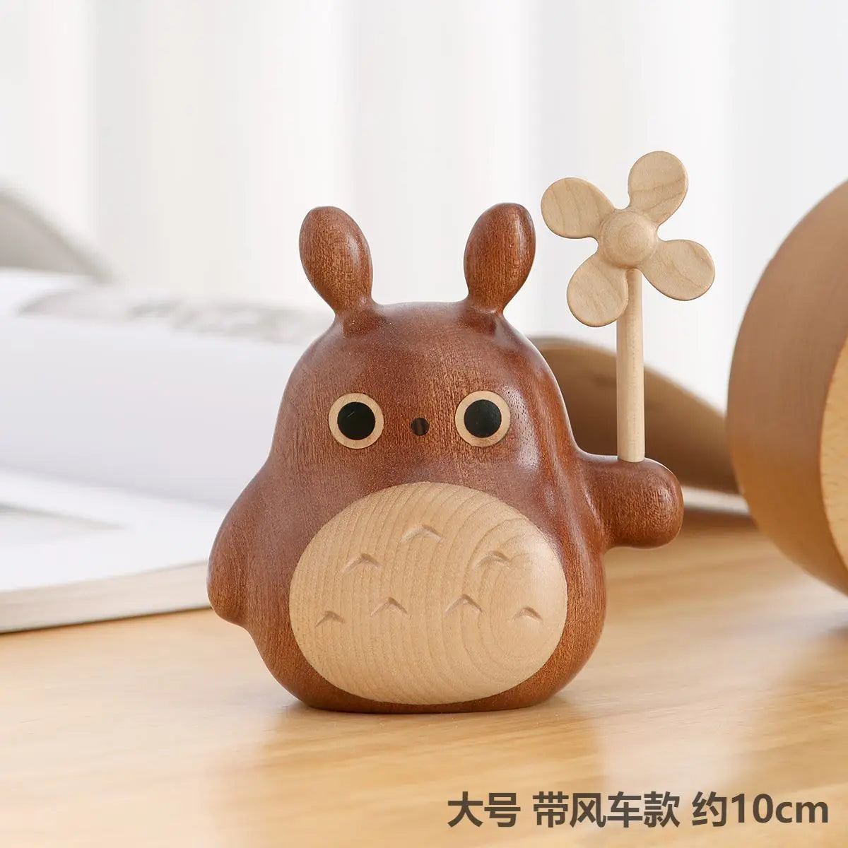Wooden Wind Chimes with Copper Bells - Totoro Entry Doorbell Pendant, Cute Door Entry Reminder, Home Decor & Housewarming Gift