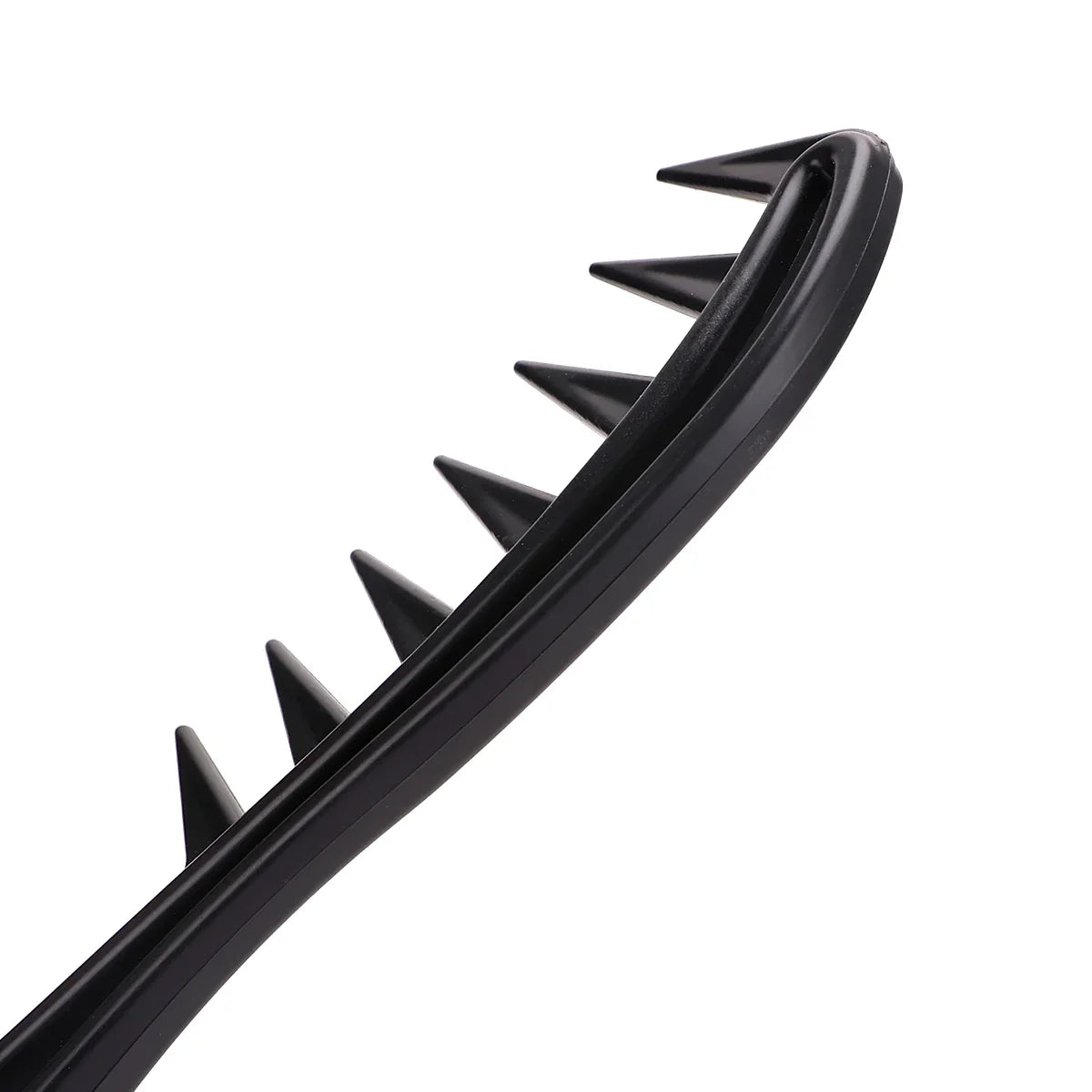 Wide Tooth Shark Plastic Comb for Men - Barber Styling & Hairdressing Tool, Ideal for Clipping, Curling, and Scalp Massage