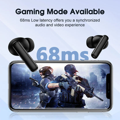 QCY T13 ANC Wireless Earphones - Bluetooth 5.3 TWS Noise Cancellation Headphones, 4 Mics ENC In-Ear Handfree Earbuds