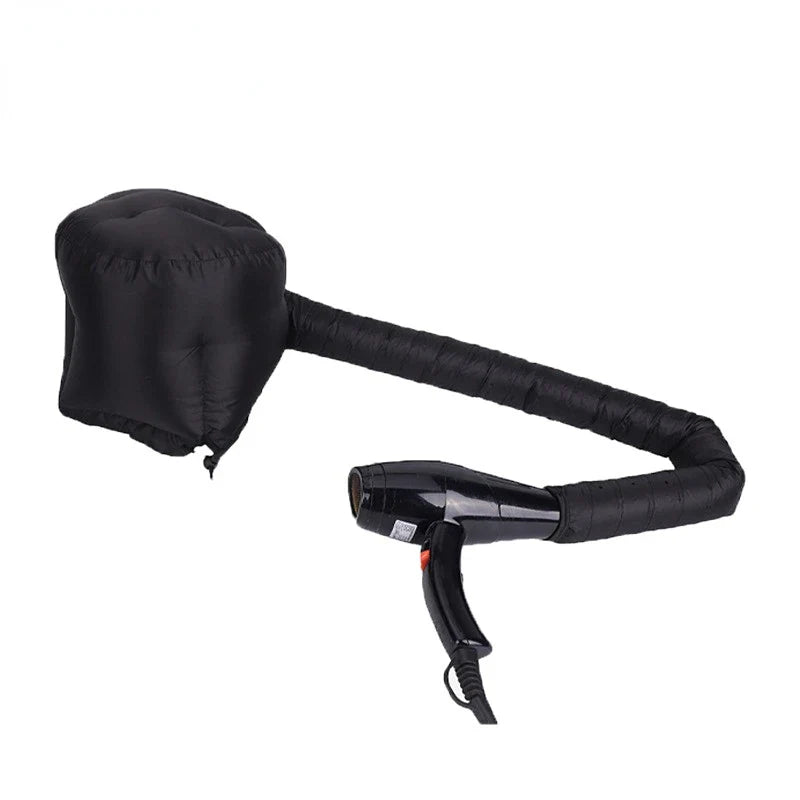 Portable Soft Hair Drying Cap Bonnet Hood Hat - Hair Perm Blow Dryer Attachment - Satin Bonnets