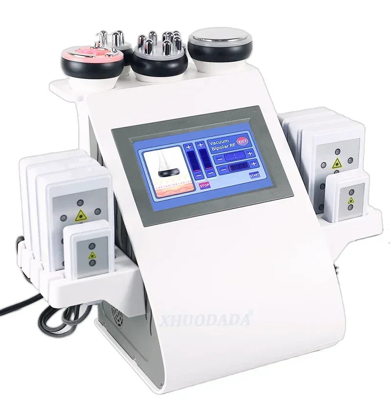6-in-1 40K Cavitation Ultrasonic Body Slimming Machine | Anti-Wrinkle, Skin Lift & Rejuvenation with Multi-Polar Frequency