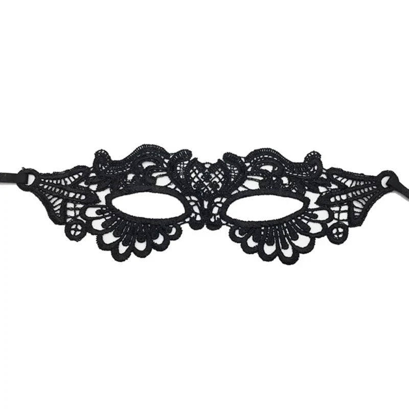 Black Queen Lace Mask — Embroidered Applique Masquerade Mask for Women, Party, Carnival, Wedding & Halloween Accessories