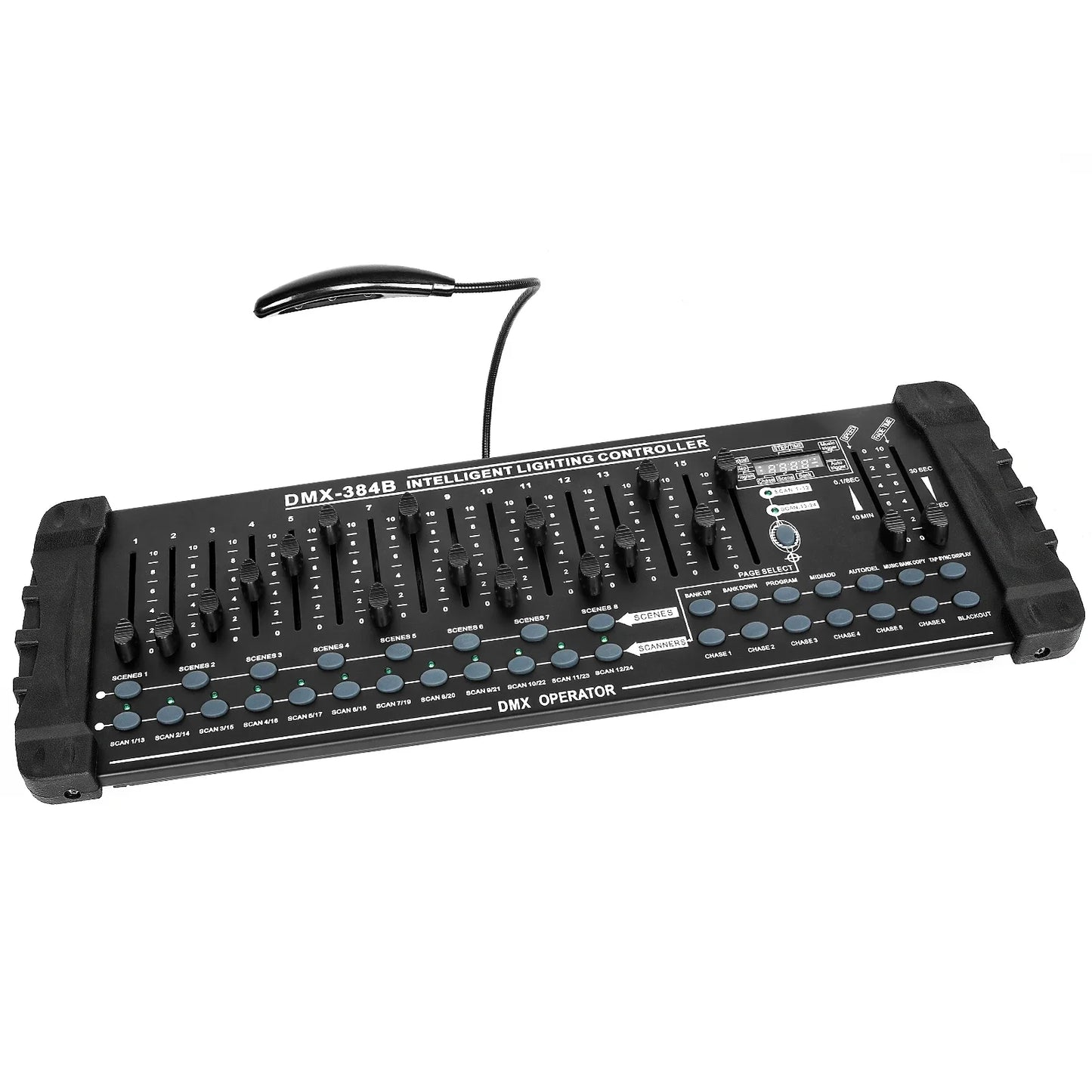 Yiflamefly 384 Channel DMX512 Lighting Controller - Stage Light Programming Console for DJ, Concert & Professional Events