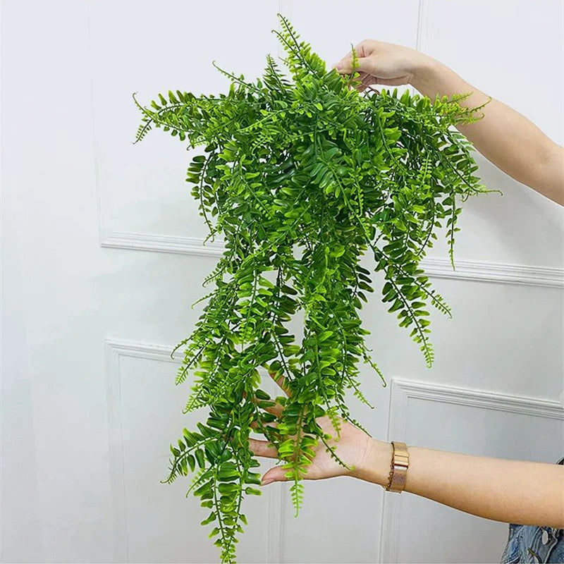 Handmade Wicker Rattan Wall Hanging Flower Planter – Garden Vine Basket Plant Holder